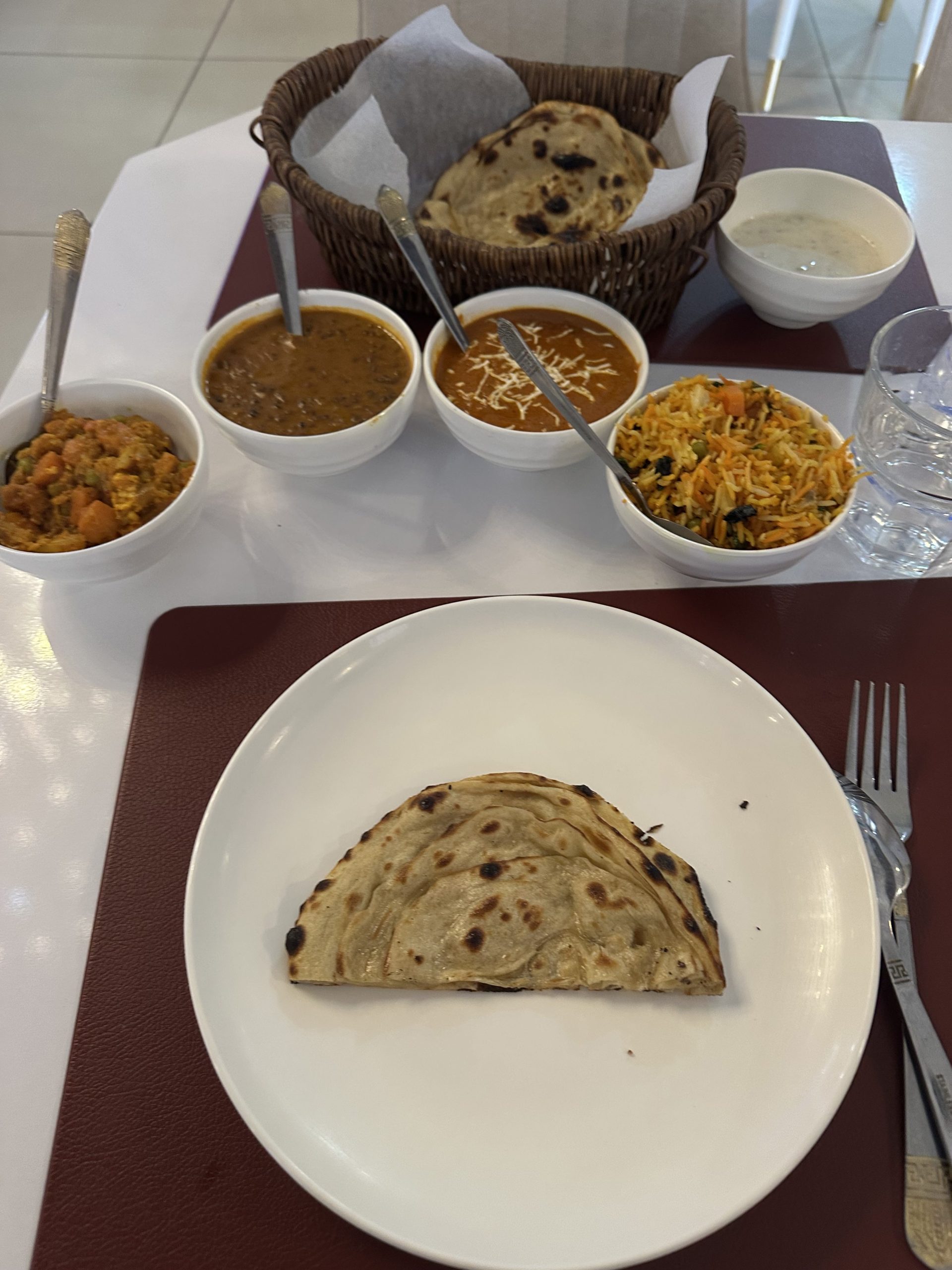 Veg Thali at KAARVAN indian restaurant Tashkent